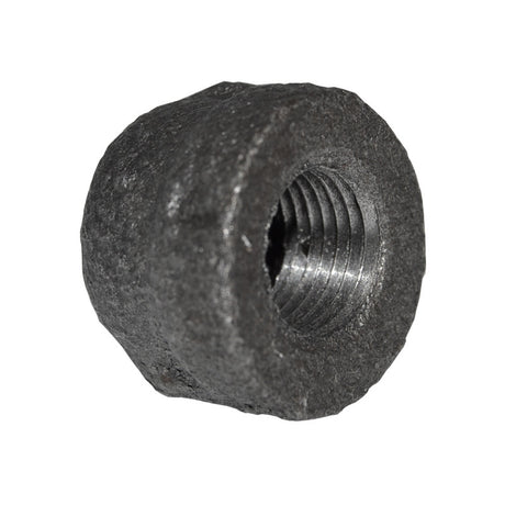 1/8" Black Malleable Iron Cap