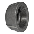 2" Black Malleable Iron Cap