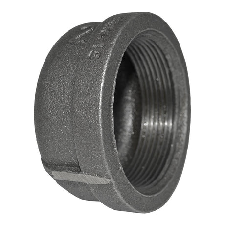 2" Black Malleable Iron Cap