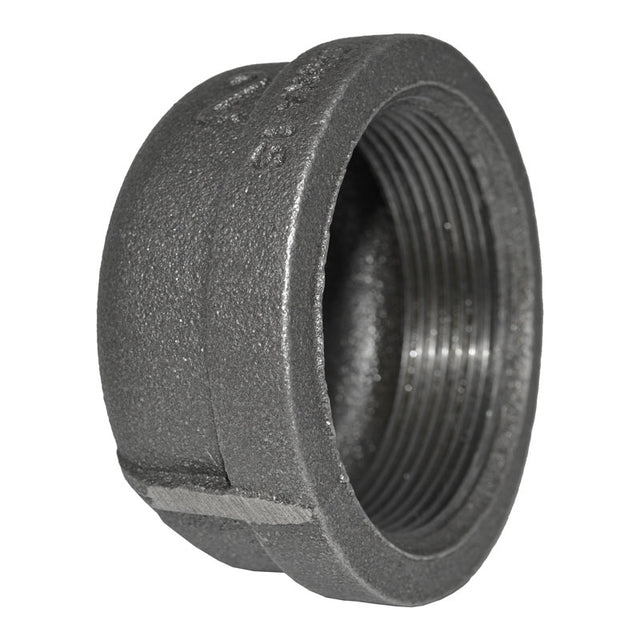2" Black Malleable Iron Cap
