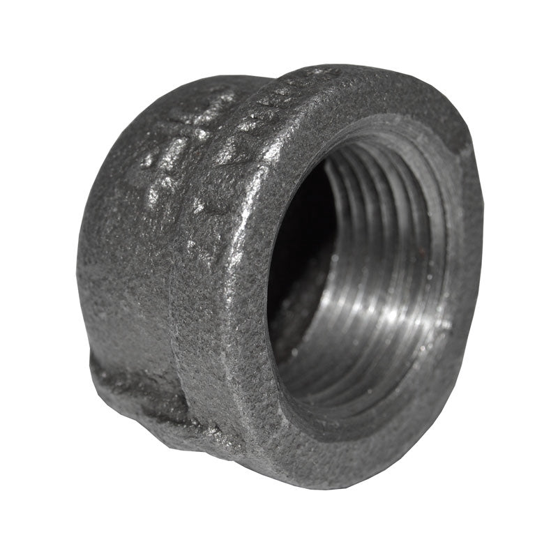 3/4" Black Malleable Iron Cap