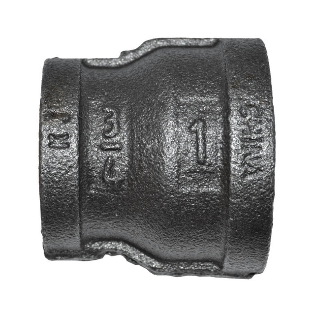 1" x 3/4" Black Malleable Iron Reducer Coupling