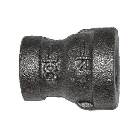 1/4" x 1/8" Black Malleable Iron Reducer Coupling