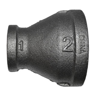Collection Image for - 2" x 1" Black Malleable Iron Reducer Coupling