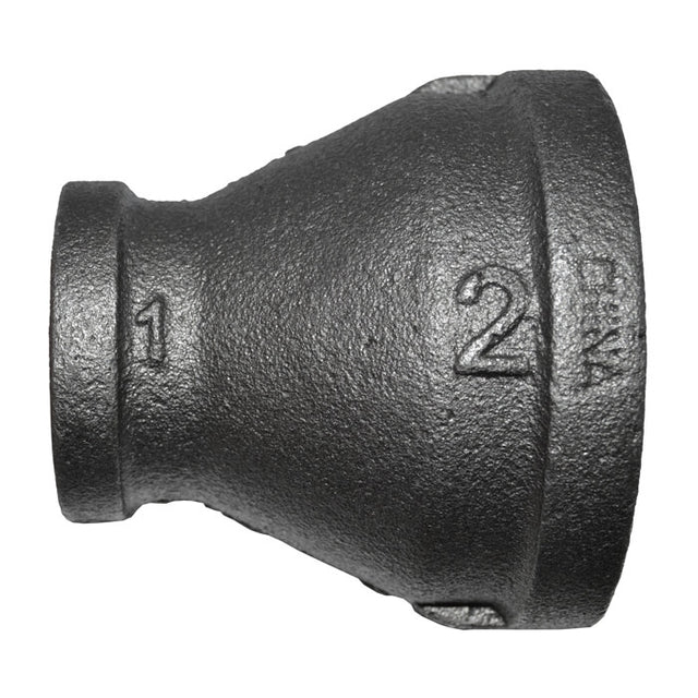 2" x 1" Black Malleable Iron Reducer Coupling