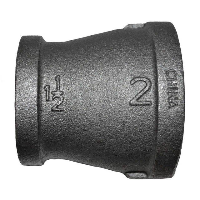 2" x 1-1/2" Black Malleable Iron Reducer Coupling