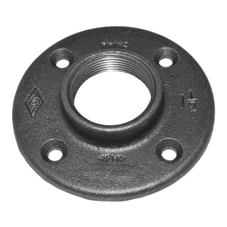 Collection Image for - 1-1/2" Black Malleable Iron Floor Flange