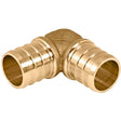 3/4" PEX x MIPS 90 Elbow Lead Free Brass (39365)