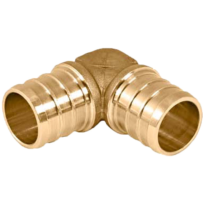3/4" PEX x MIPS 90 Elbow Lead Free Brass (39365)