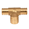 1" X 3/4" X 3/4" PEX Tee Lead Free Brass(39443)
