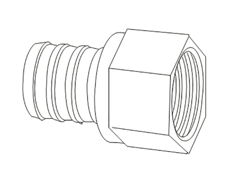 1/2" PEX x FIPS Adapter Lead Free Brass (39704)