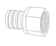 1/2" PEX x 3/4" FIPS Adap Lead Free Brass (39717)