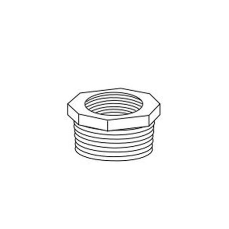 2" X 3/4" Black Malleable Iron Hexi Bushing (35143)