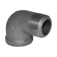 1" Black Malleable Iron 90-Degree Street Elbow - front