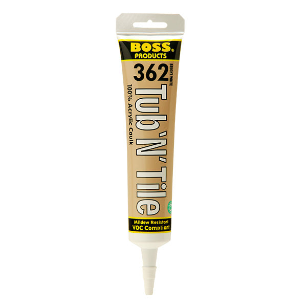 BOSS Acrylic Clear Tub-n-Tile Caulk
