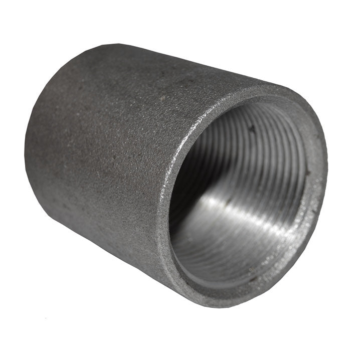 1-1/4" Black Malleable Iron Merchant Coupling