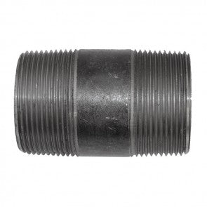 1/4" X 3-1/2" Black Malleable Iron Nipple (10235)