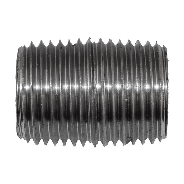 1/2" x Close Black Malleable Iron Nipple