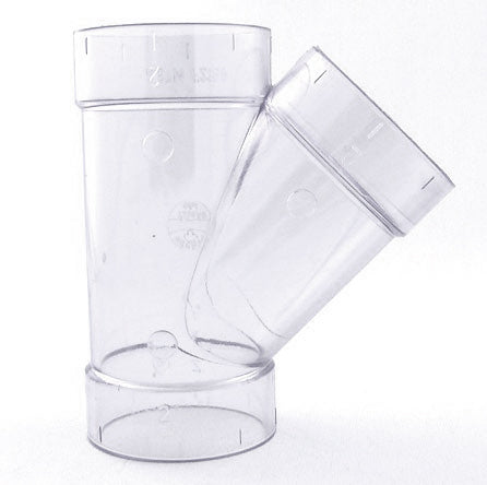 1-1/2" Clear PVC Wye 475-015L