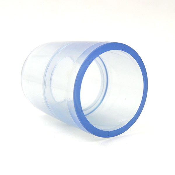 Clear PVC Coupler for 1-1/2 inch size Pipe