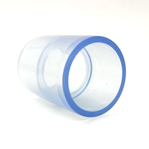 Clear PVC Coupler for 1-1/2 inch size Pipe