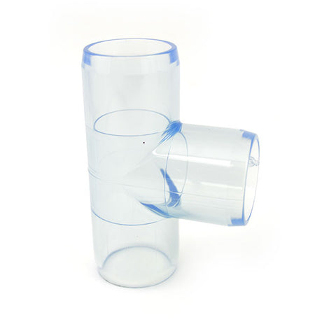 1" Clear PVC Tee Fitting
