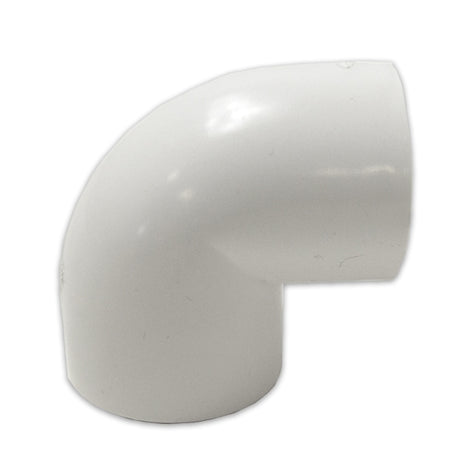2" PVC 90-Degree Elbow Furniture Grade - White