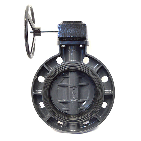 8" Gear Butterfly Valve - PVC
