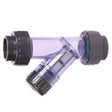 1-1/2" Flui-PRO Clear PVC Y-Strainer,