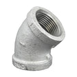 Galvanized Malleable 45 Elbow - FNPT