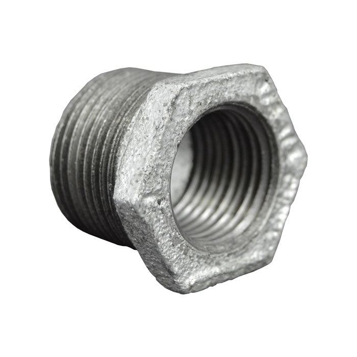 Galvanized Malleable Bushing - MNPT x FNPT 