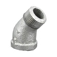 Galvanized Malleable 45 Street Elbow - FNPT x MNPTv
