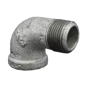 1-1/2" Galvanized Malleable Iron Street Elbow 90  (Mf) (36378)