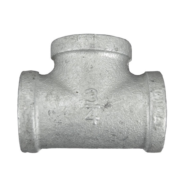 3/4" Galvanized Malleable Tee - FNPT 
