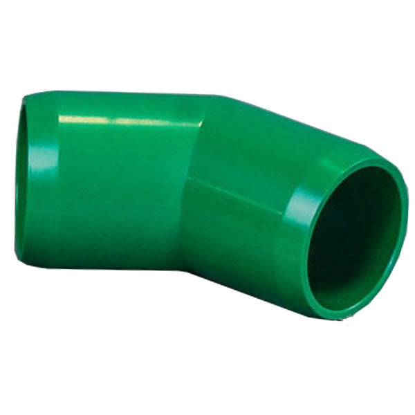 Green 1-1/4" Furniture Fitting 45 Elbow (FF-45-012-GREEN)