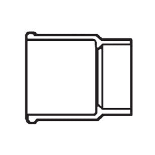 3" x 4" DWV PVC Hub Adapter - CISP Increaser D123-341