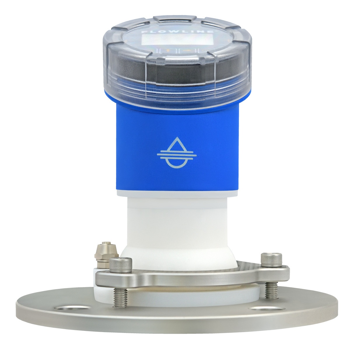 EchoBeam LR85 Series 80GHz Radar Liquid and Solids Level Sensor with 3" ANSI Gimbal Flange Mount, 1/4" Air Purge Tube, and 4-20 mA with HART Signal