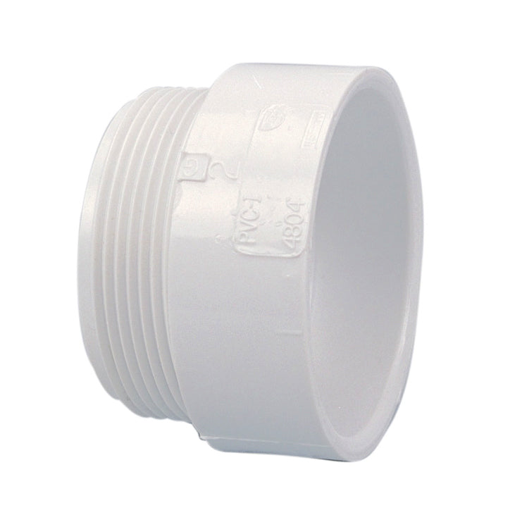 4" DWV PVC Male Adapter D109-040