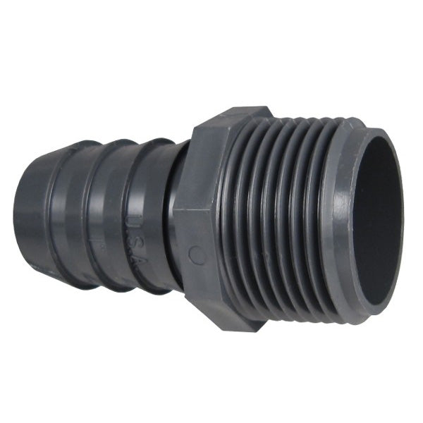 1" PVC Male Barbed Insert Adapter 1436-010 (Inst x MPT)