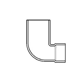 3" x 4" DWV PVC Reducing Closet Bend w/ Test Cap P330X-342