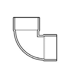 8" DWV PVC Vent Elbow D331-080