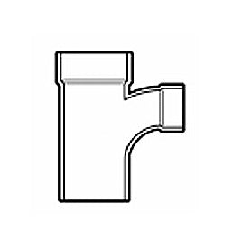 4" x 4" x 2" DWV PVC Sanitary Reducing Street Tee D404-420