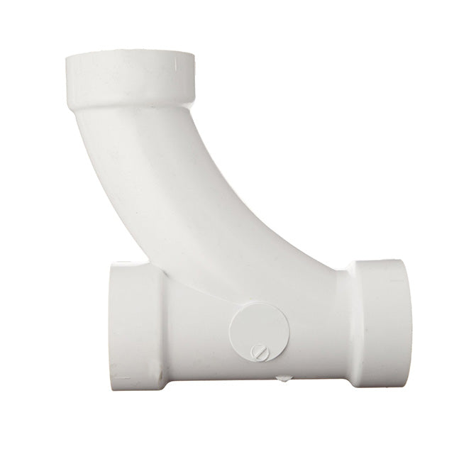 4" DWV PVC Wye and 1/8 Bend (1 pc ) D501-040