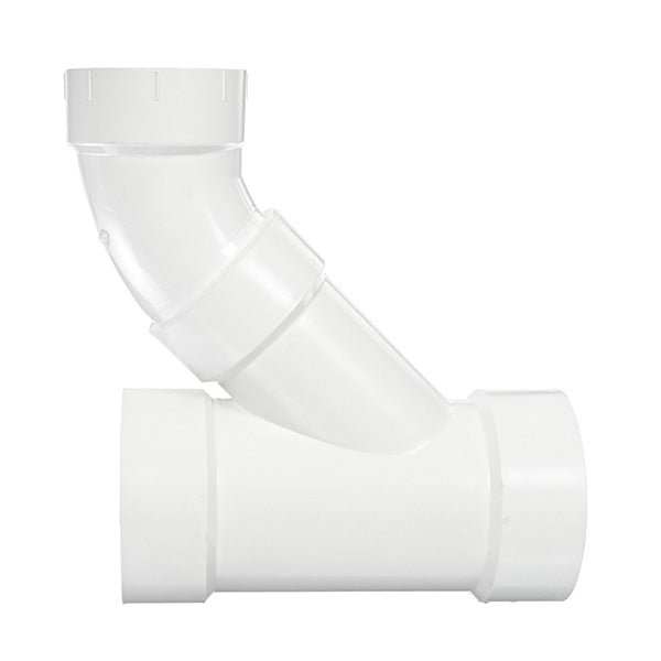 6" x 3" DWV PVC Reducing Wye and 1/8 Bend (2 pc) P504-530