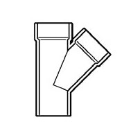 4" DWV PVC Street Wye D602-040
