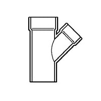 4" x 4" x 3" DWV PVC Reducing Street Wye D603-422