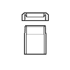 1-1/2" DWV PVC Tail Piece Adapter P704P-015