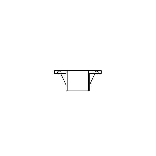 4" DWV PVC Closet Flange w/ Gussets P800G-040