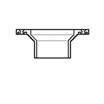 4" x 3" DWV PVC Reducing Closet Flange D801-422
