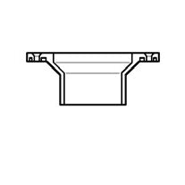 4" DWV PVC Closet Flange w/ Adjustable Metal Ring D811-040